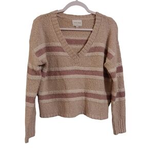 PINK ROSE LADIES LONG SLEEVE SWEATER-  S